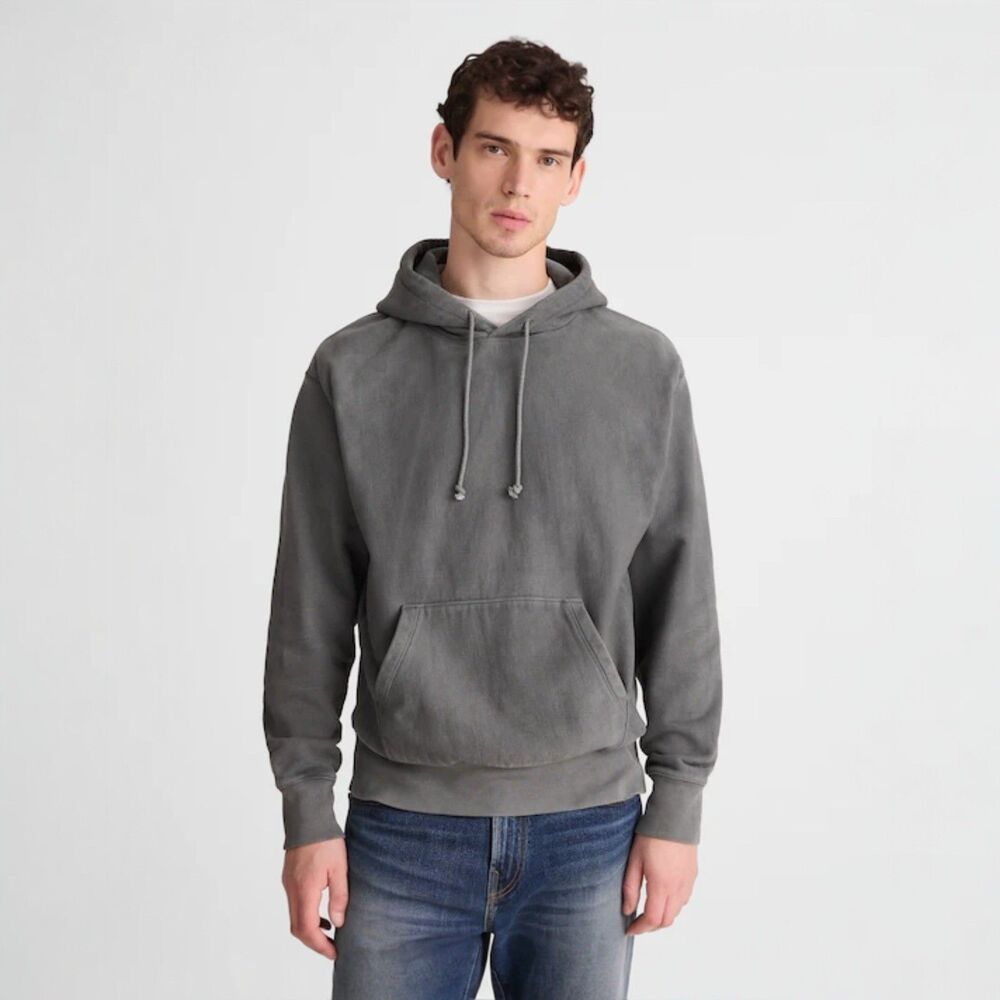 Madewell McCarren Field Hoodie Mens Small Green Stormy Spruce Preppy NZ241 NWT